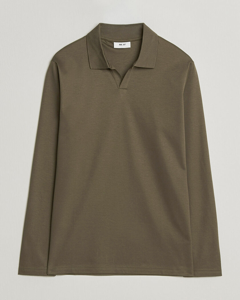 NN07 Paul Long Sleeve Polo Mable Husk – Bruin