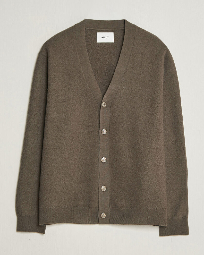  NN07 Jasper Wool Knitted Cardigan Mable Husk – Bruin
