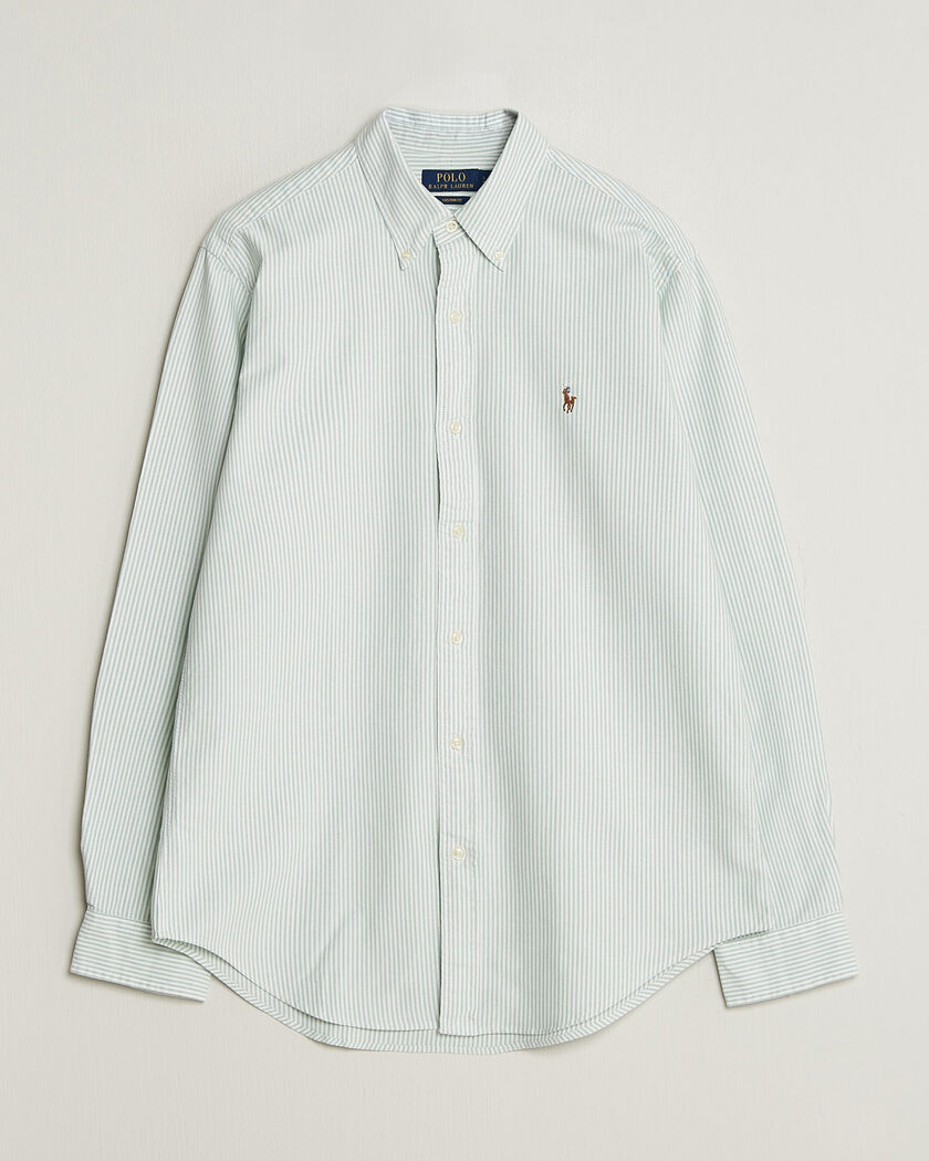 Polo Ralph Lauren Custom Slim Fit Oxford Shirt Pistachio/White – Groen