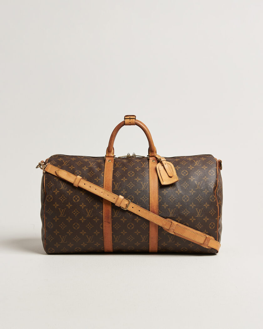 Louis Vuitton Pre-Owned Keepall 50 Bandoulière Monogram – Bruin