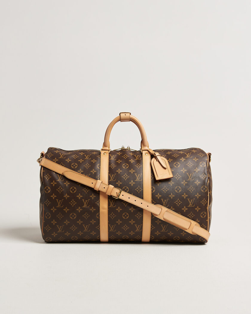 Louis Vuitton Pre-Owned Keepall 50 Bandoulière Monogram – Bruin