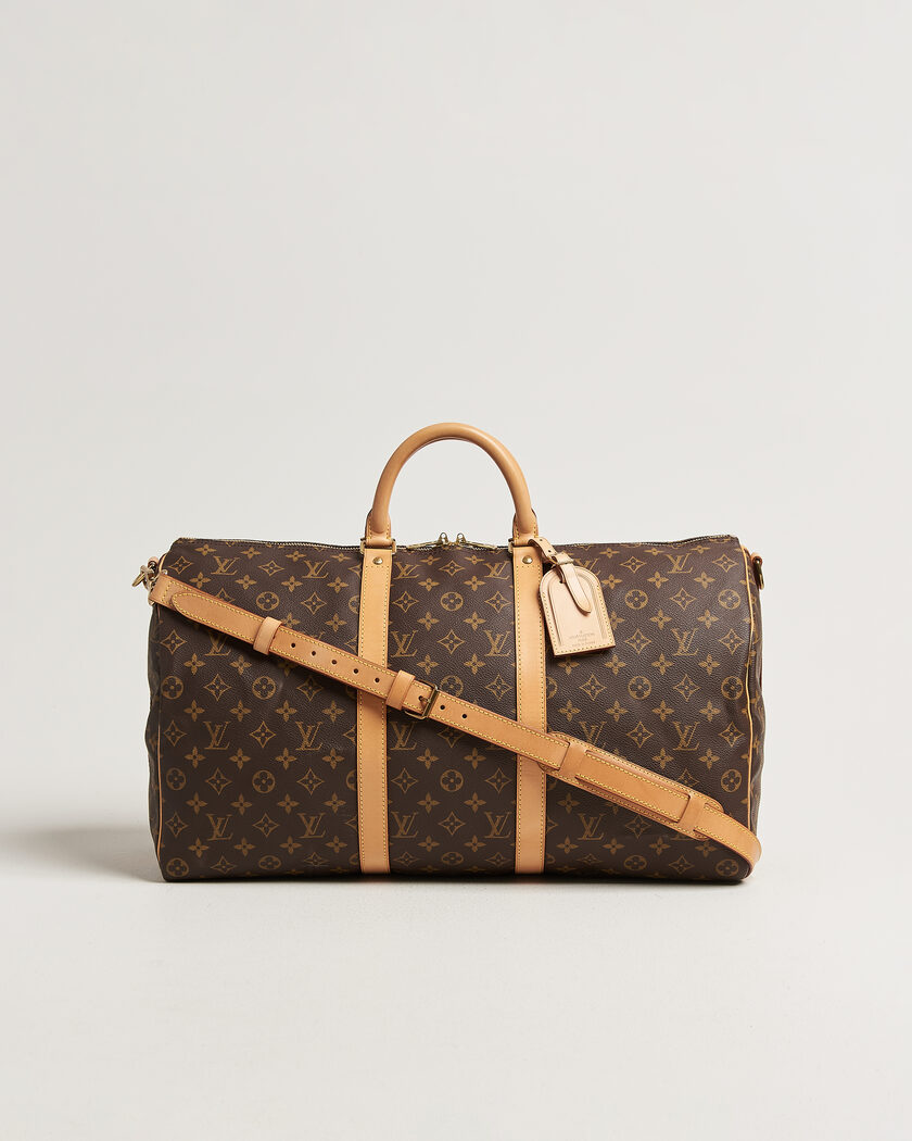 Louis Vuitton Pre-Owned Keepall 50 Bandoulière Monogram – Bruin