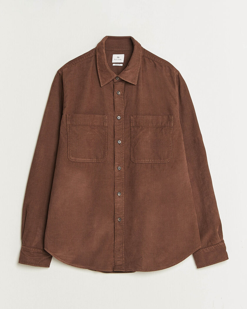 PS Paul Smith Casual Fit Corduroy Shirt Brown – Bruin