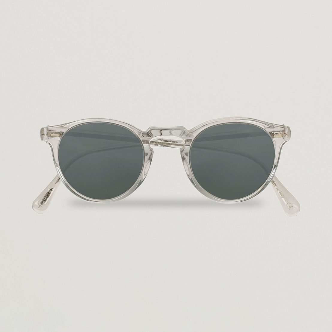 OLIVER PEOPLES / BRAYTON WKG–GRY Oliver Peoples Gregory Peck Sunglasses Crystal/Indigo Photochromic