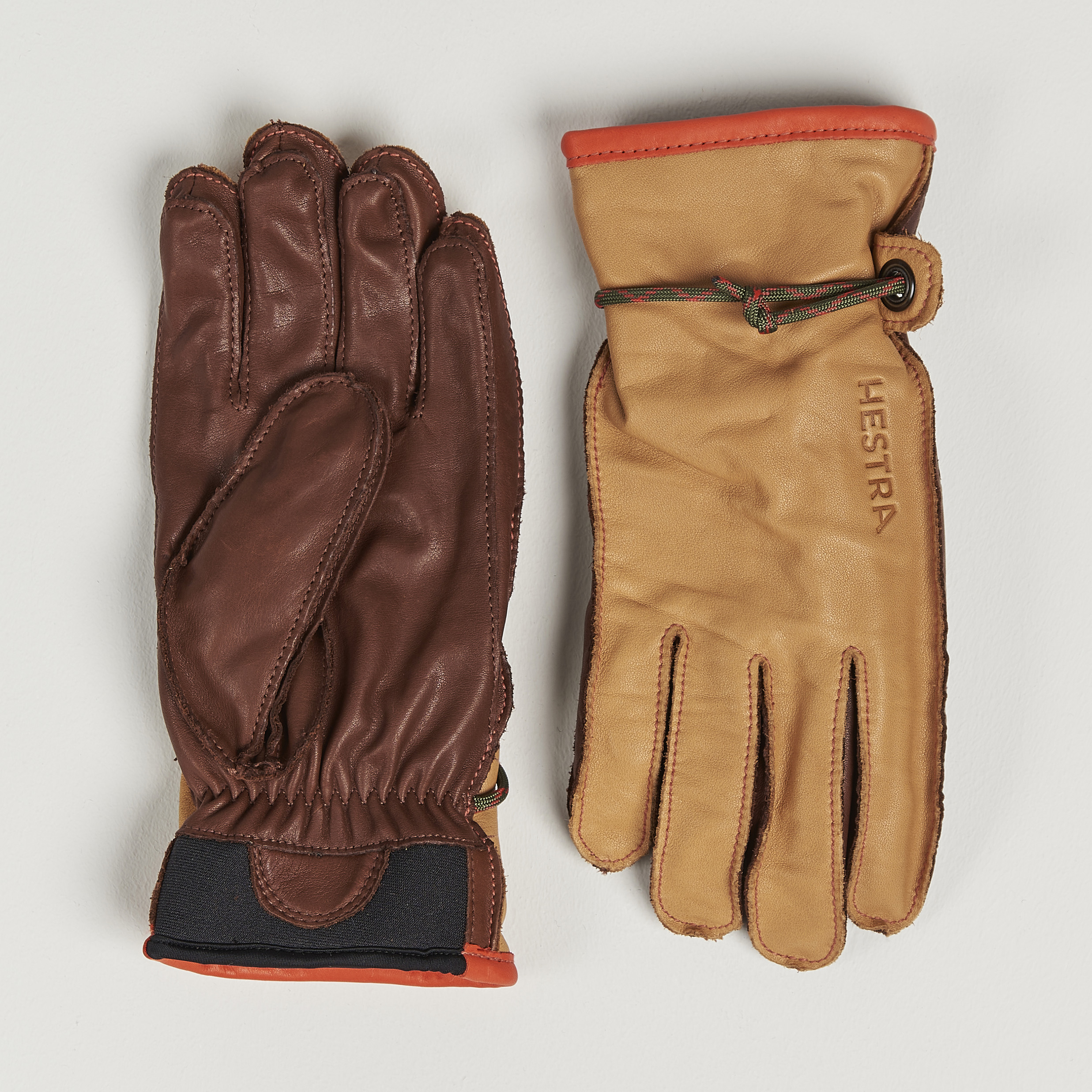 Hestra Wakayama Leather Ski Glove Cognac/Brown | Man - CareOfCarl.nl