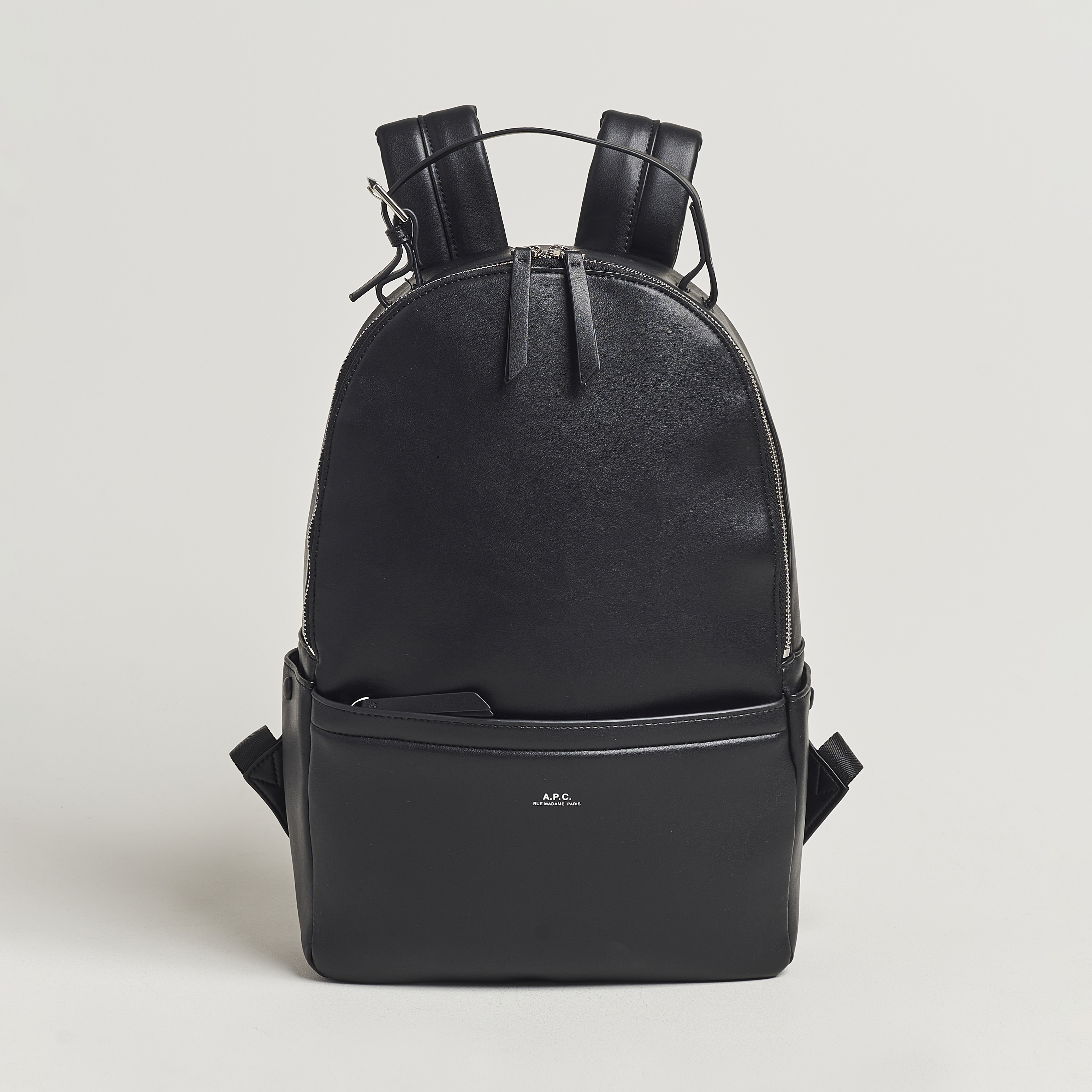 A.P.C. Sac Leather Backpack Black | Man - CareOfCarl.nl