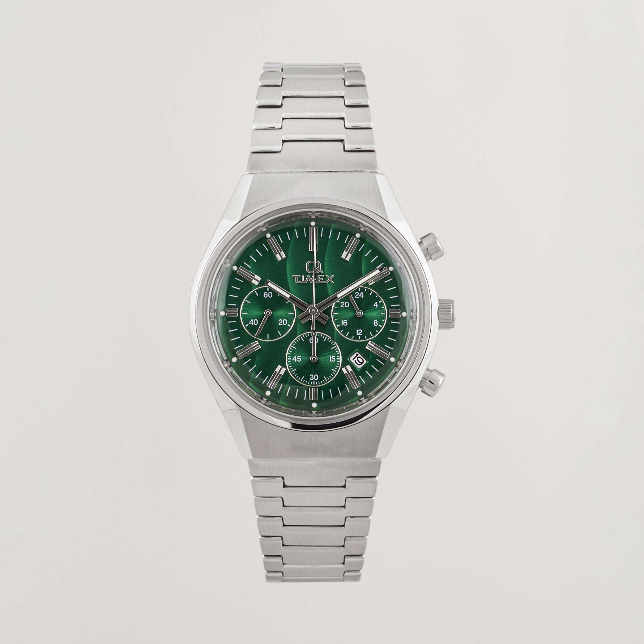 Timex Q Timex Falcon Eye Chronograph 40mm Green Dial | Man