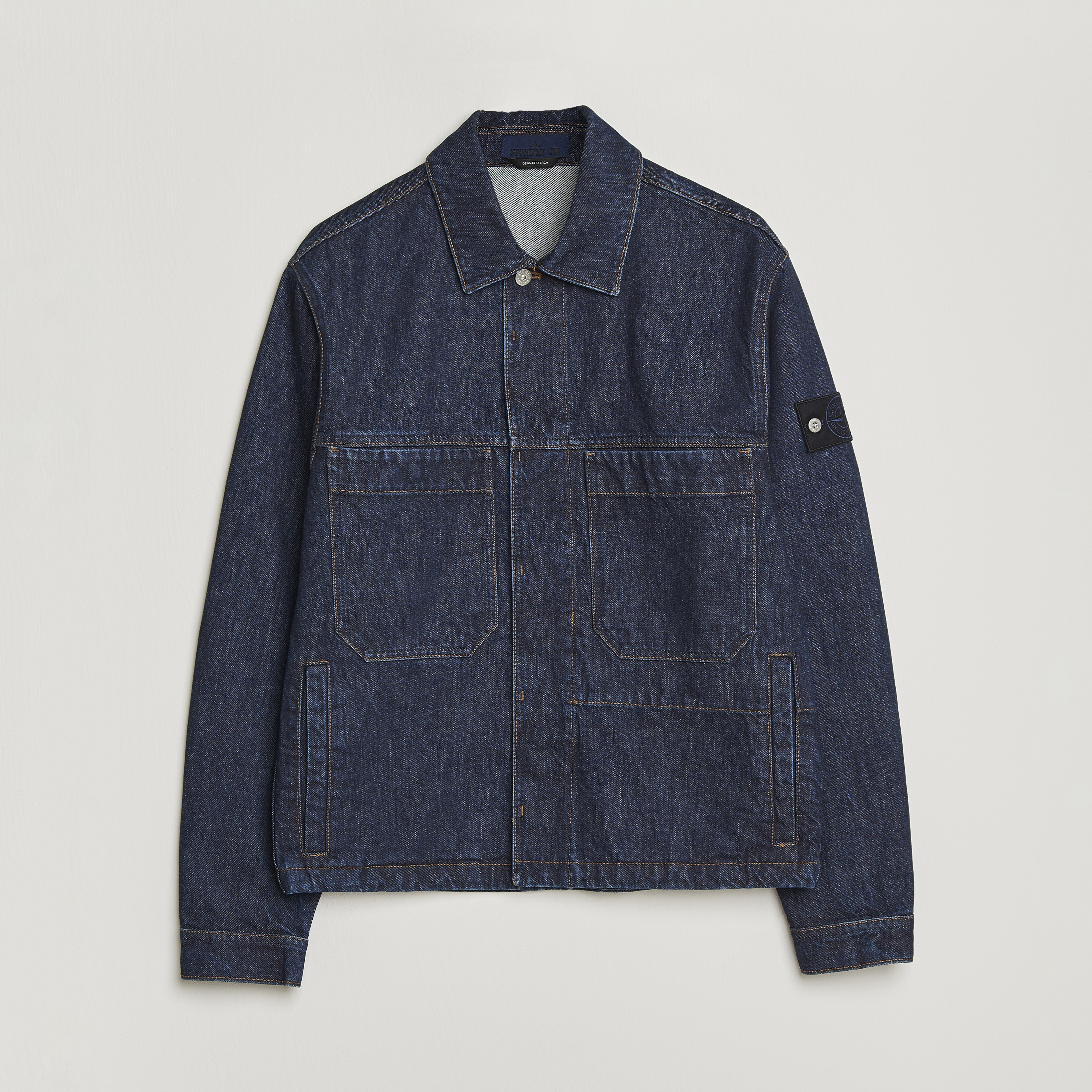 Stone Island Denim Jacket Blue Rinse | Man - CareOfCarl.nl