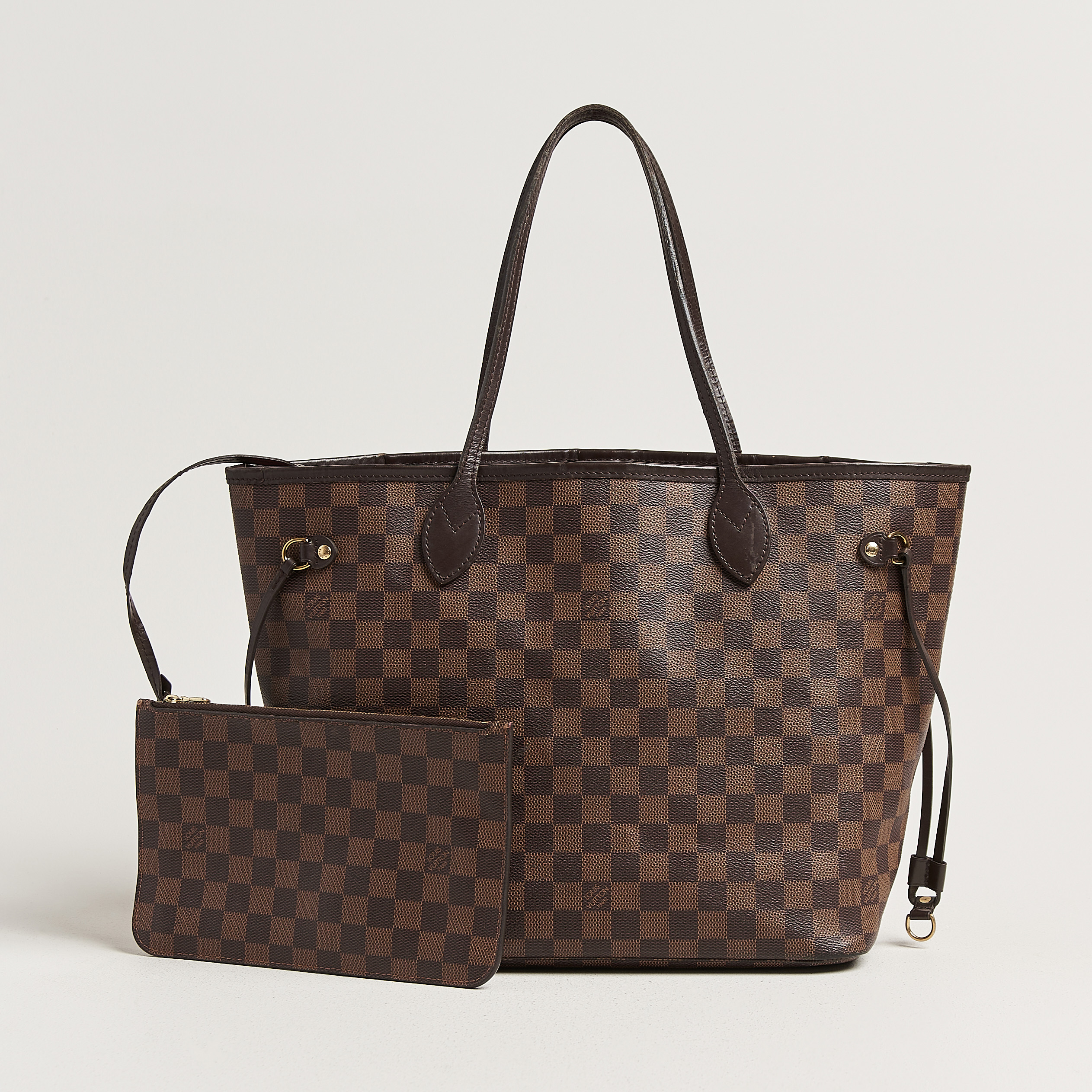 Louis Vuitton Pre-Owned Neverfull MM Damier Ebene – Bruin