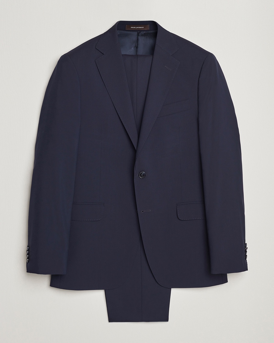 Heren | Tijdloze klassiekers | Oscar Jacobson | Falk Wool Suit Blue