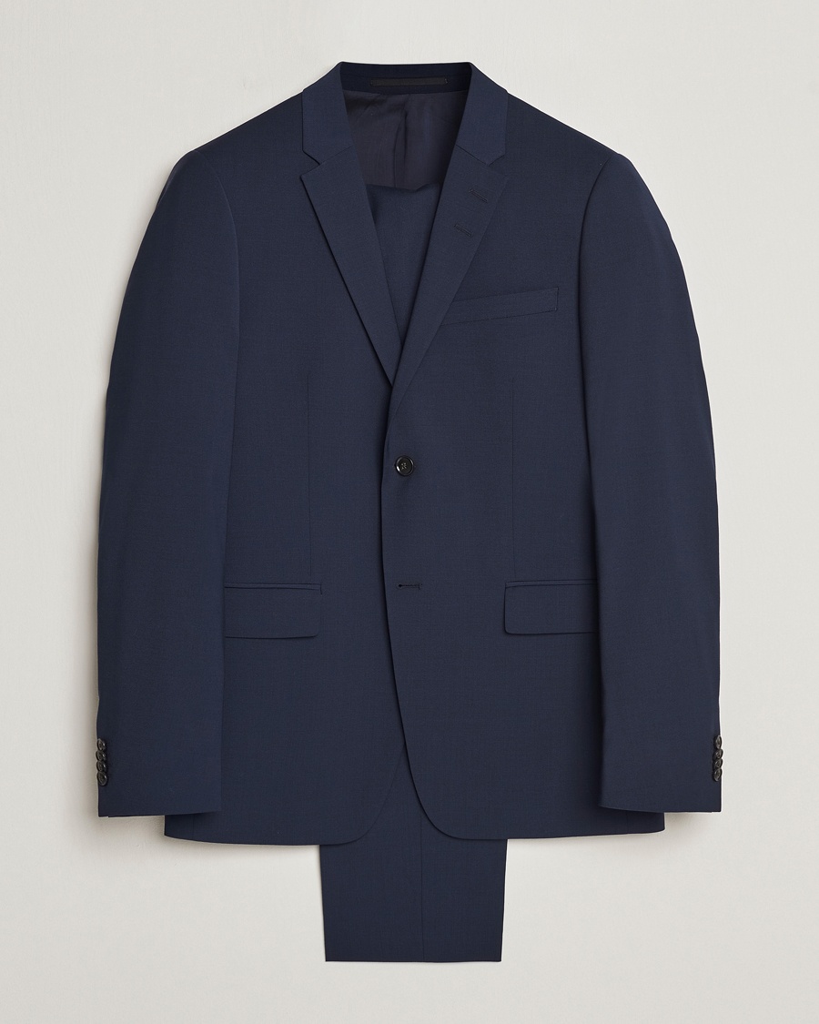 Heren | Personal Classics | Tiger of Sweden | Jerretts Wool Travel Suit Royal Blue