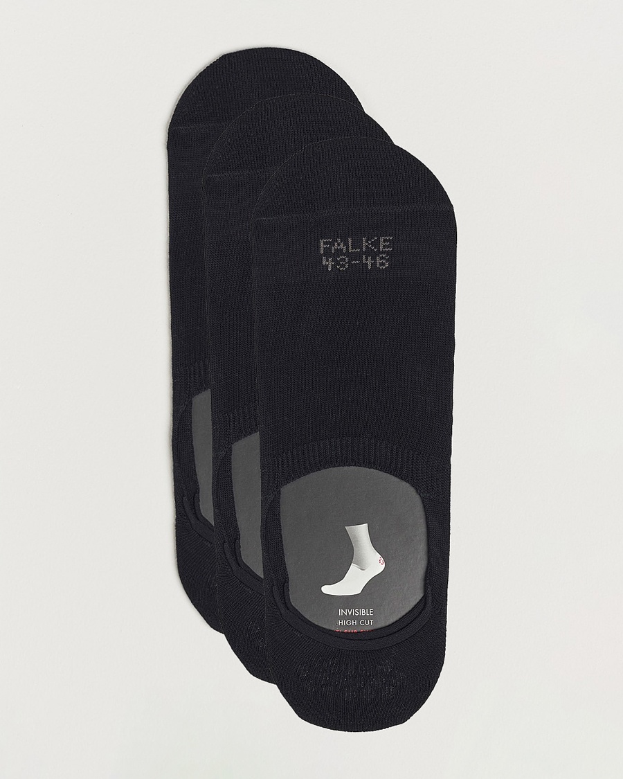 Falke 3-pack Casual High Cut Sneaker Socks Black