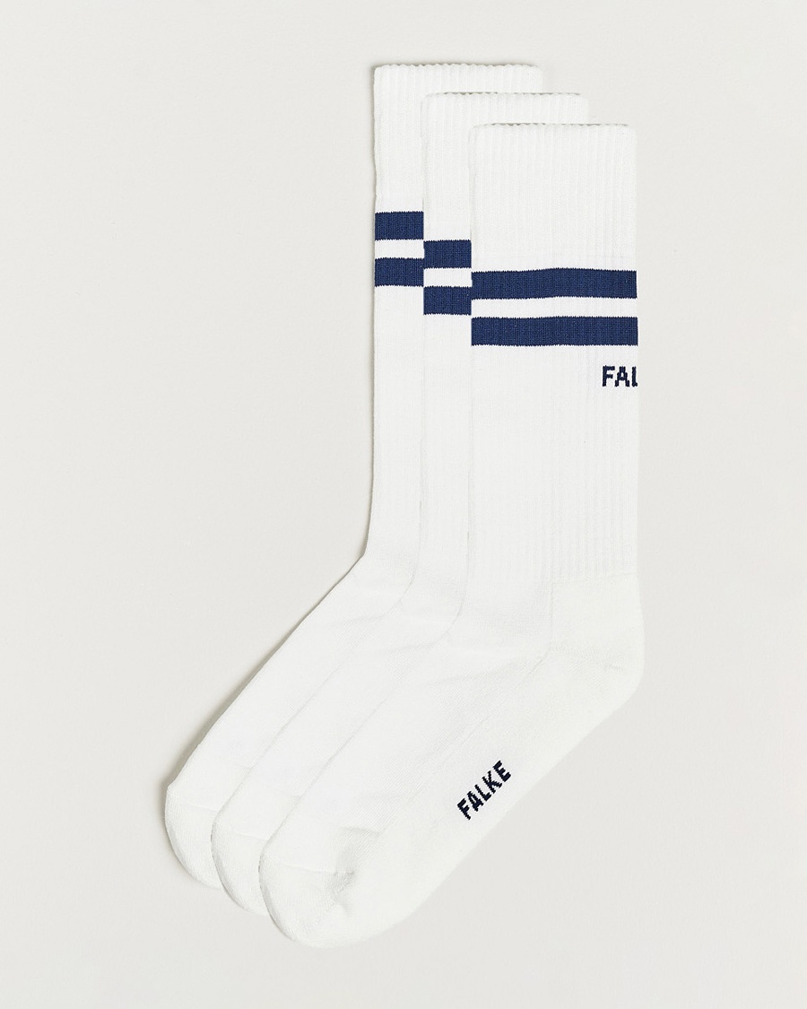 Falke 3-pack Dynamic Tennis Socks White/Blue – Wit