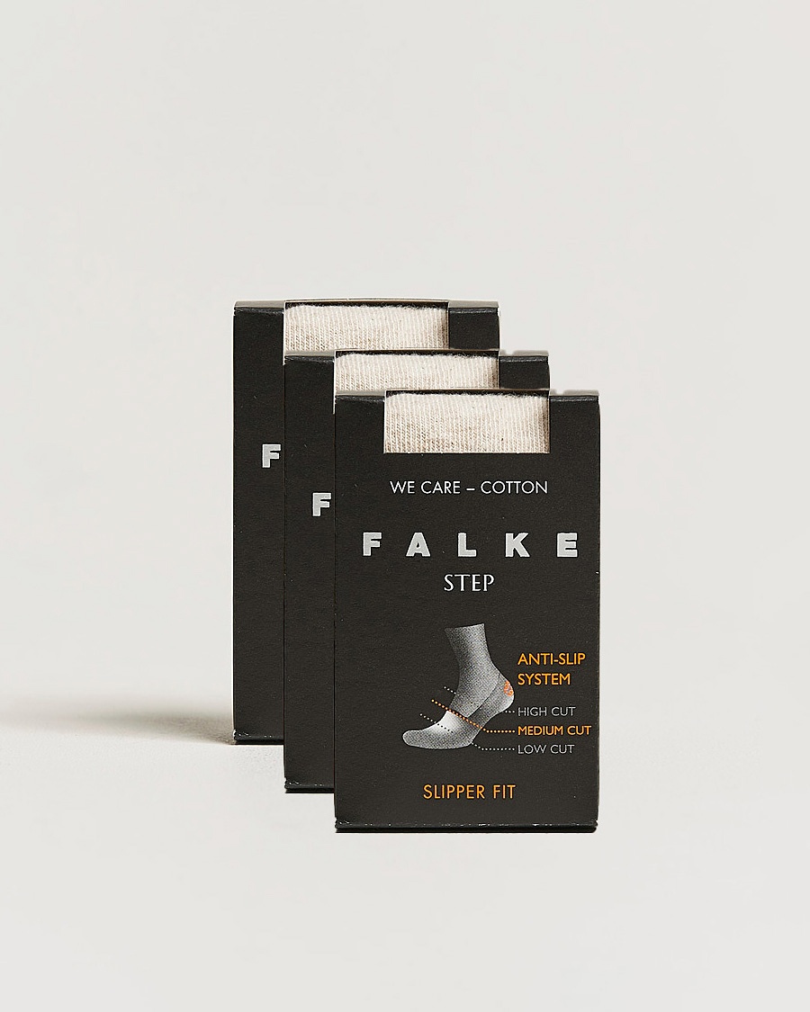 Heren | Kleding | Falke | 3-pack Step In Box Loafer Socks Nature