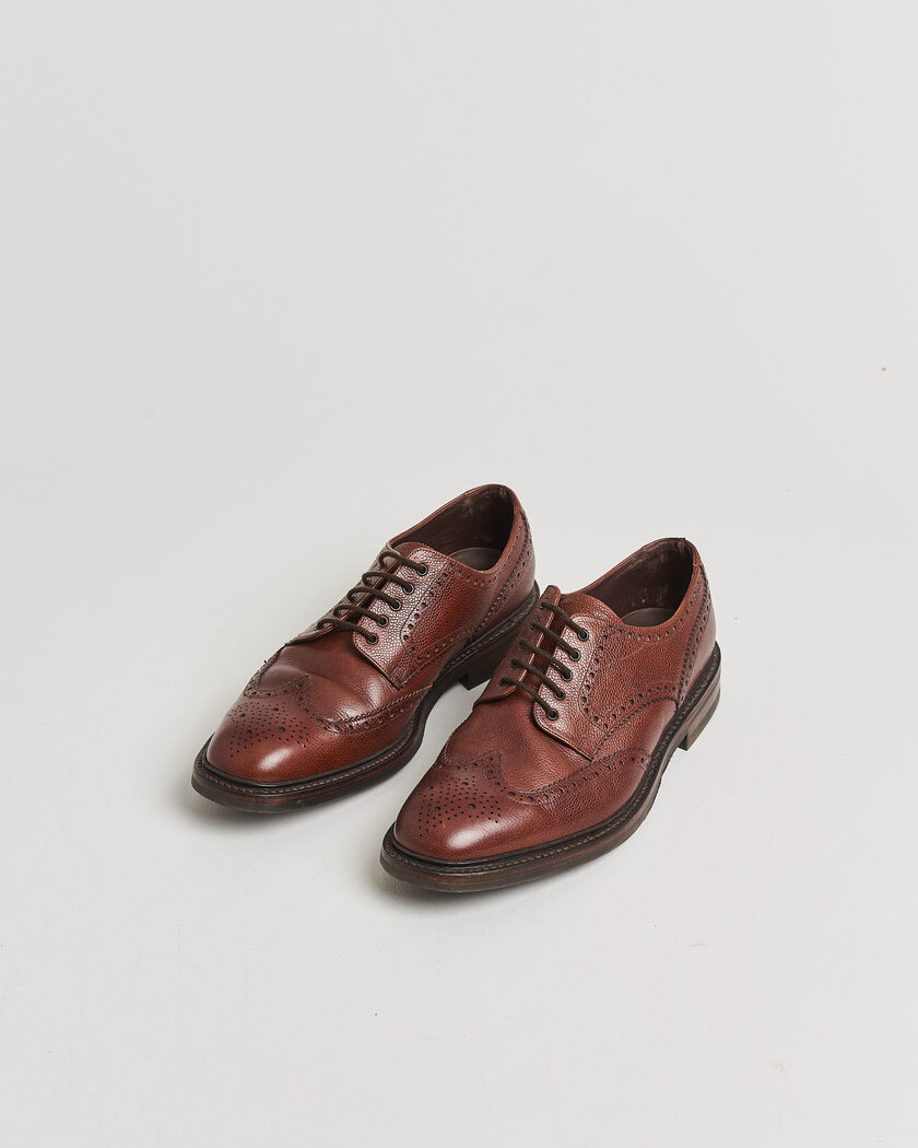 Pre-owned Loake 1880 Badminton Brogue Dark Brown Grain UK10,5 - EU44,5 – Bruin