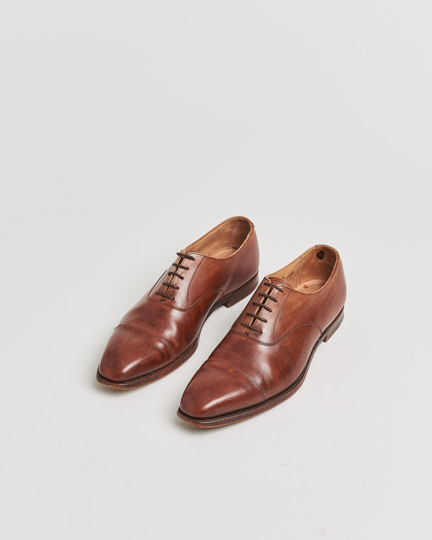 Pre-owned Crockett & Jones Hallam Oxford Beechnut Calf UK9,5 - EU43,5 – Bruin