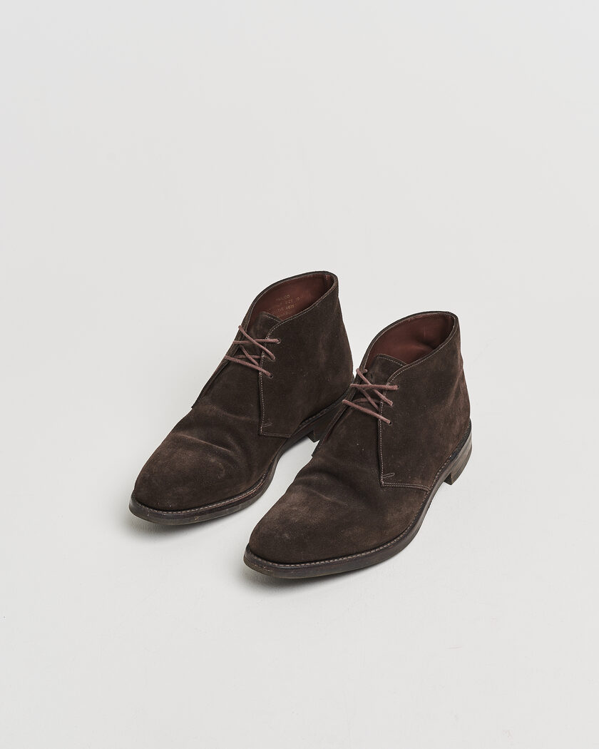 Pre-owned Loake 1880 Pimlico Chukka Boot Dark Brown Suede UK10 - EU44 – Bruin