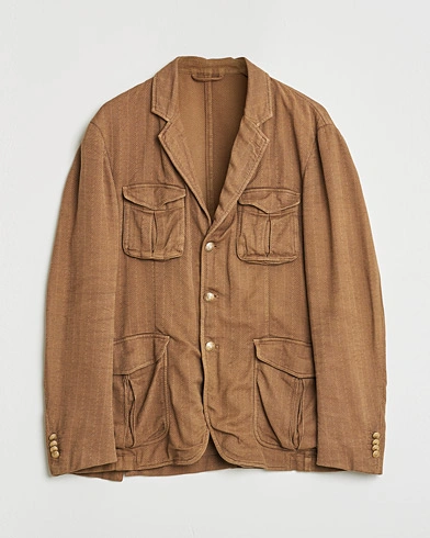 Pre-owned Altea Safari Blazer Camel Brown 52 – Bruin