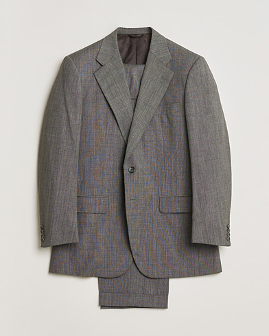 Pre-owned Burberry Vintage Wool Suit Grey Melange 50 – Grijs
