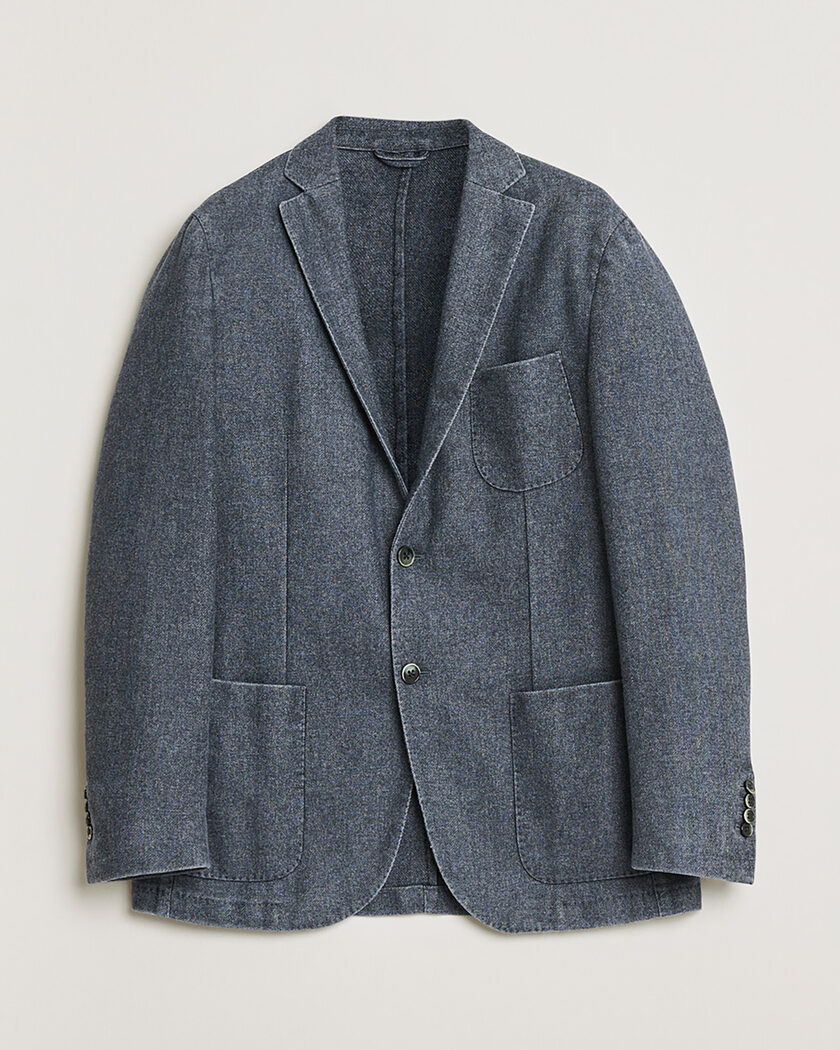 Pre-owned L.B.M. 1911 Wool Blazer Washed Blue 52 – Blauw