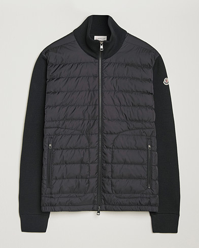 Pre-owned Moncler Hybrid Zip Cardigan Black S – Zwart