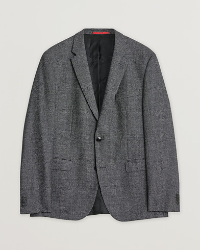 Pre-owned HUGO Flannel Wool Blazer Grey 54 – Grijs