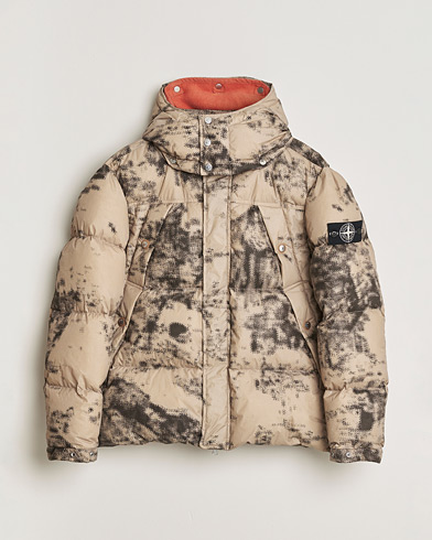 Stone Island Thermo Sensitive Camo Down Jacket Dove Grey L – Beige
