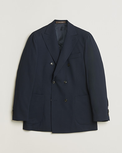Pre-owned Oscar Jacobson Farris Patch Blazer Navy 48 – Blauw