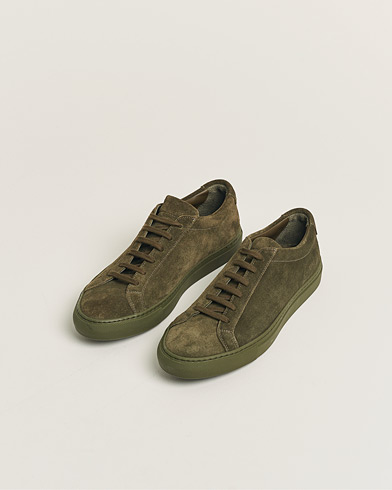 Pre-owned Common Projects Original Achilles Suede Sneaker Army Green 40 – Groen