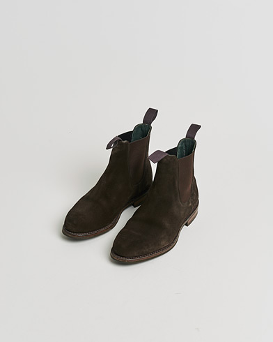 Pre-owned Drake's Chelsea Boot Brown Suede UK9 - EU43 – Bruin