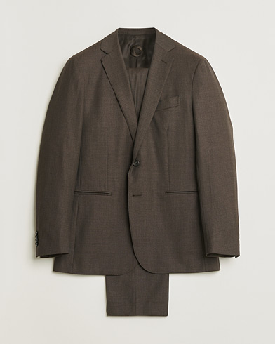 Pre-owned Caruso Wool & Cashmere Suit Brown 48 – Bruin