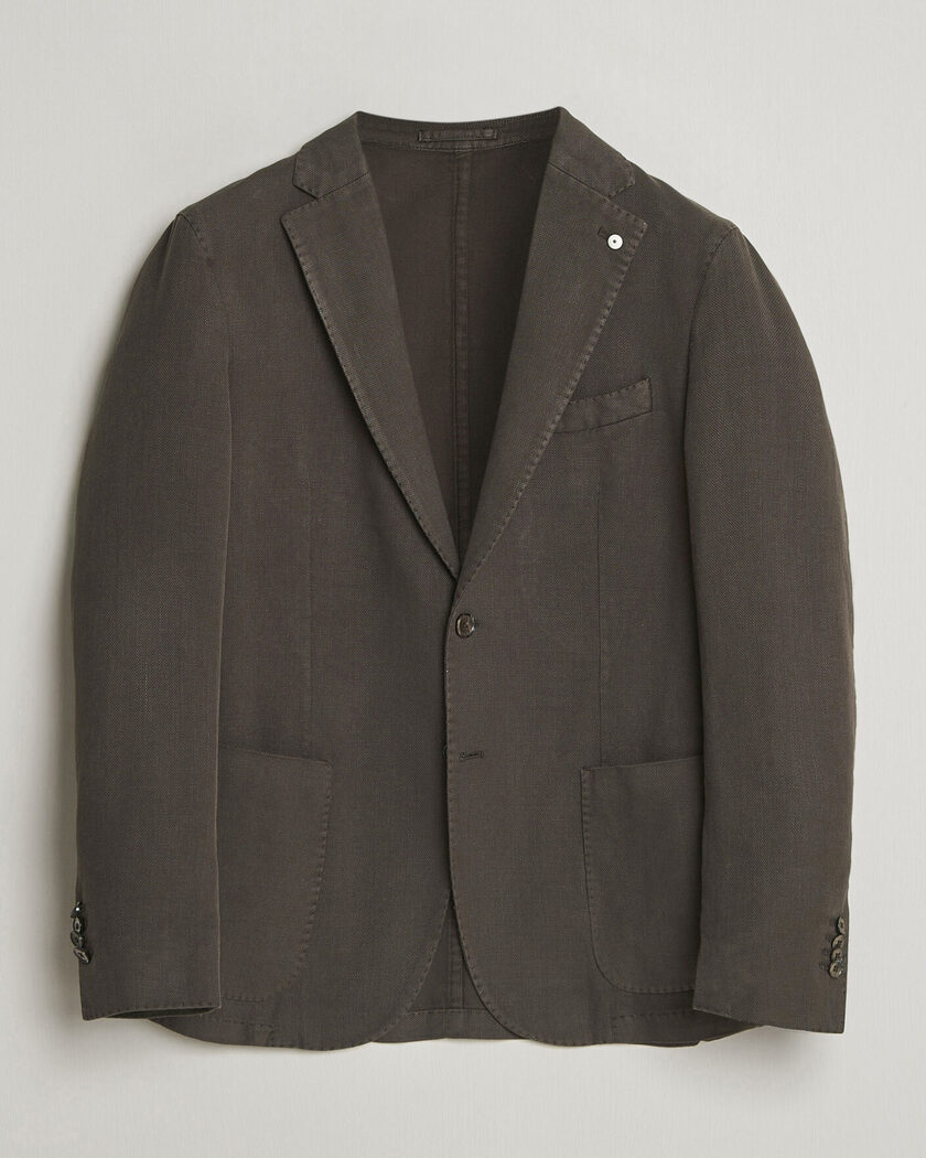 Pre-owned L.B.M. 1911 Jack Regular Fit Structured Cotton Blazer Brown 50 – Bruin