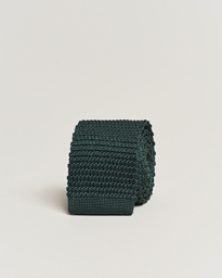  Knitted Silk Tie 6 cm Green