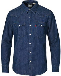 Levi's Barstow Western Standard Shirt Rinse Marbled – Blauw