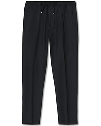  Wimbeldon Drawstring Flannel Trousers Navy