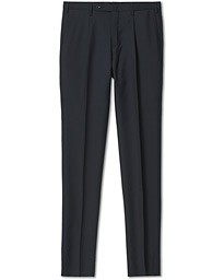  Slim Fit Tropical Wool Trousers Navy