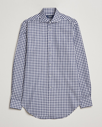  Slim Fit Gingham Shirt Navy