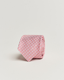  Micro Flower Silk Tie Pink