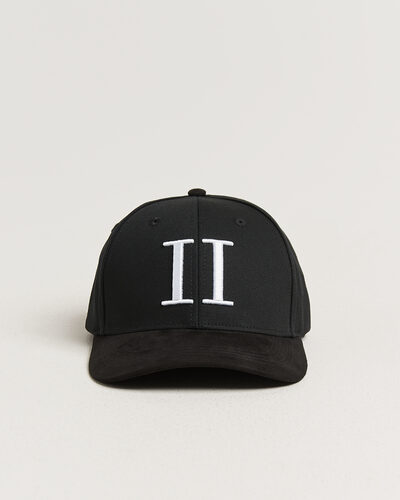 Les Deux Baseball Cap Suede II Black/White