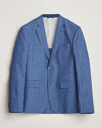  Hopper U Super Linen Blazer Chambray Blue