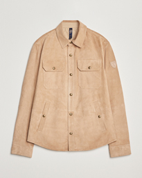  Reversible Lined Suede Shirt Jacket Khaki/Grey