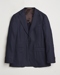  Fellow EVO Structured Loro Piana Wool Blazer Navy