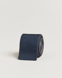  Jacquard Knit Tie Navy