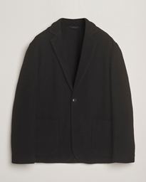  Calvon Wool Knitted Blazer Black
