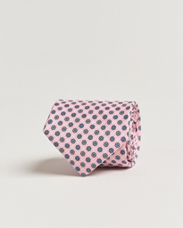  3-Fold Printed Silk Tie Pink