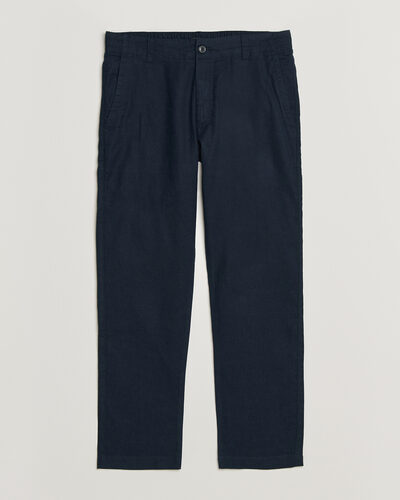 BOSS ORANGE Sanderson Linen Pants Dark Blue