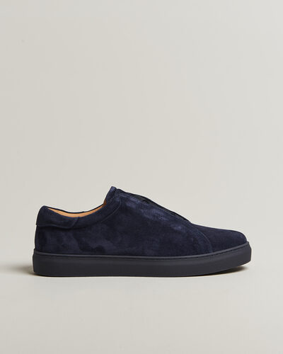 Myrqvist Alnö Monochrome II Sneakers Midnight Blue Suede