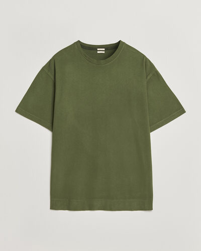 Massimo Alba Nevis Brushed Cotton T-Shirt Moss Green