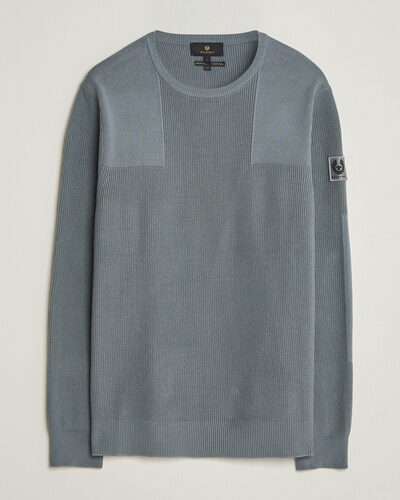 Belstaff Commander Knitted Crew Neck Atlantic Grey
