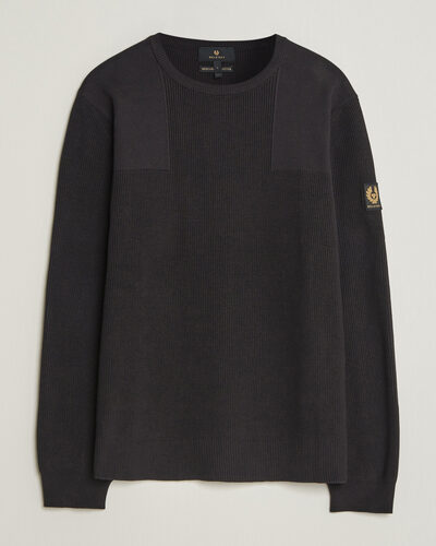 Belstaff Commander Knitted Crew Neck Black